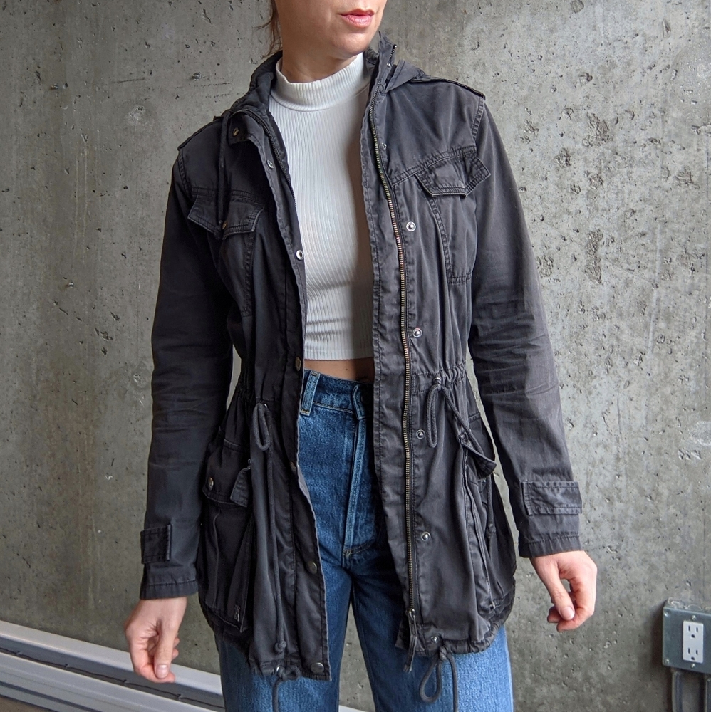 Talula Trooper Jacket Size XXS Gray